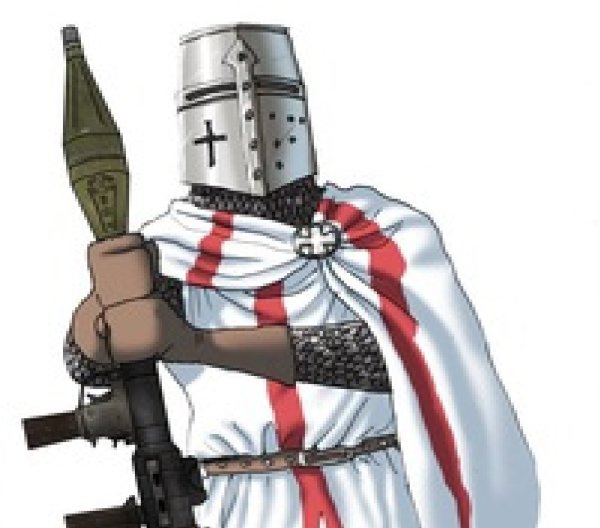 Рыцарь Deus Vult с оружием