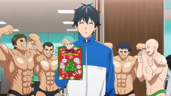 Спортивный зал аниме