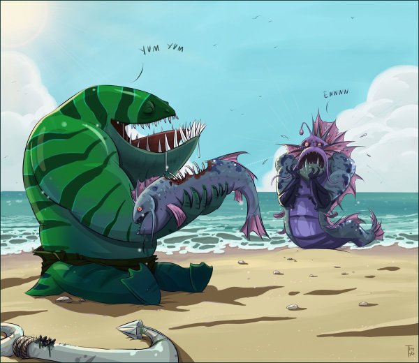 ТАЙДХАНТЕР дота 2 арт