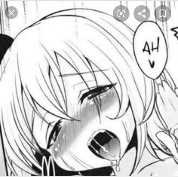 Хентай лицо чёрно белое