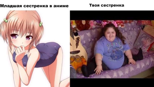 Аниме мемы про сестру