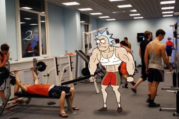 Нормально в качалке