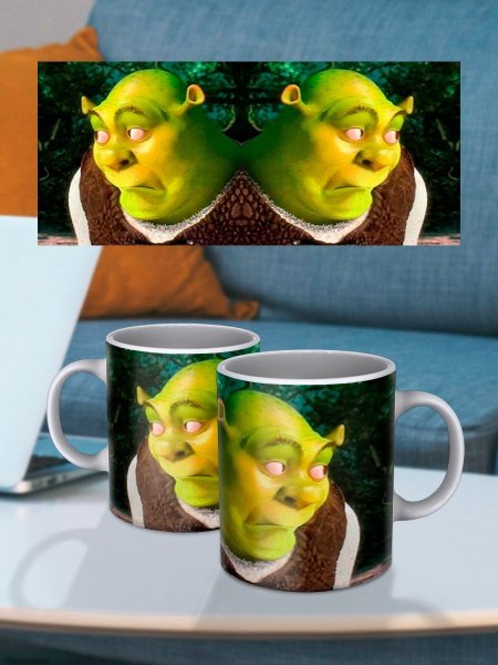 Стакан со Шреком