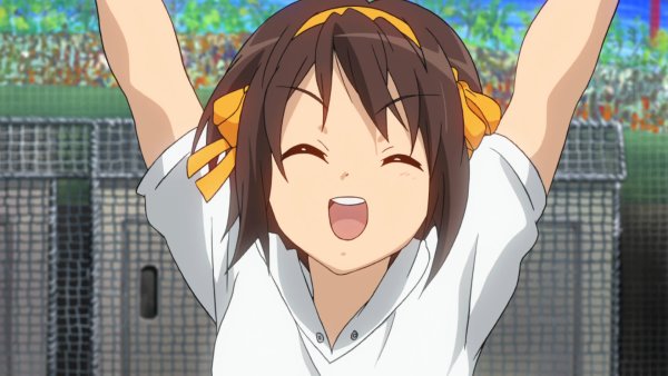 Аниме радуется