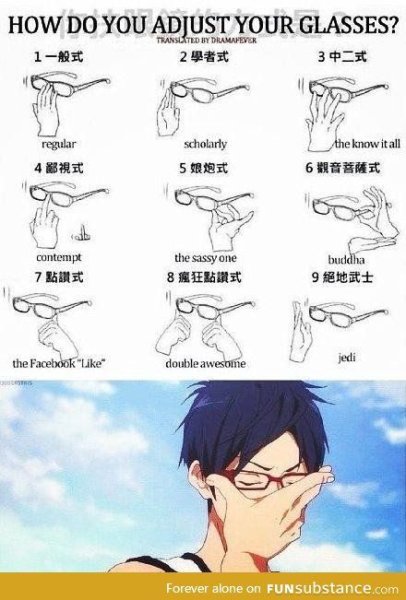 Аниме поправляет очки