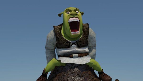 Шрек на унитазе