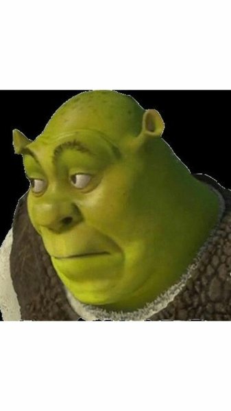 Шрек с вытянутым лицом