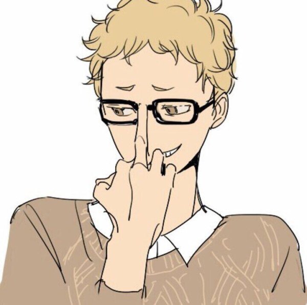 Цукишима Кей в очках