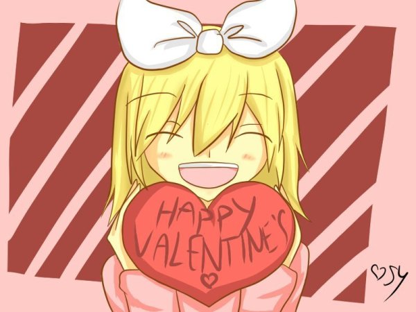 Аниме поздравление с 14 февраля