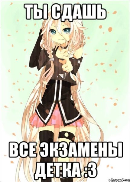 Удачи аниме Мем