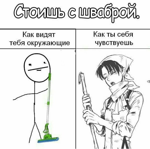 Атака титанов мемы с Леви