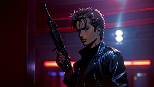 Терминатор и аниме девочка