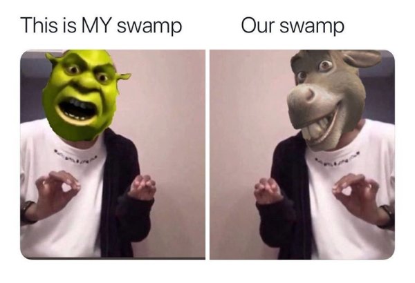 Шрек это моё болото Мем