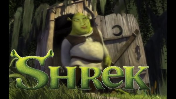 Дверь туалета Шрека