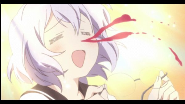 Аниме девочка с кровью из носа