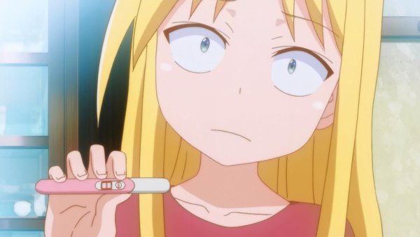 Аниме тян с тестом на беременность