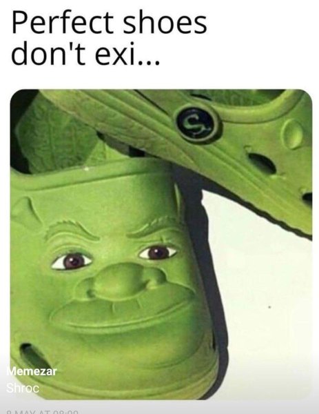 Тапки кроксы Шрек