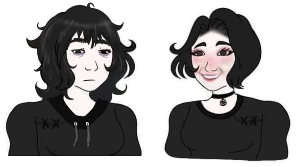 С девушкой думером