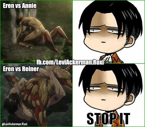 Атака титанов Эрен и Энни