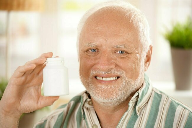 С радостным и грустным мужиком