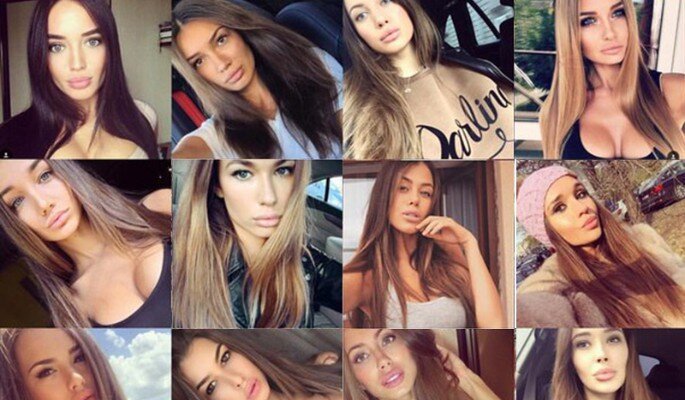 Девушки выглядят одинаково