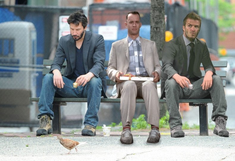 Грустный Киану Ривз