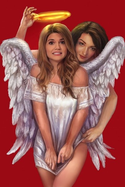 Девушка с нимбом