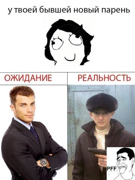 Парень ожидание реальность