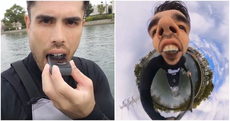 Камера 360 в зубах