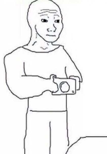 Чел с камерой Мем