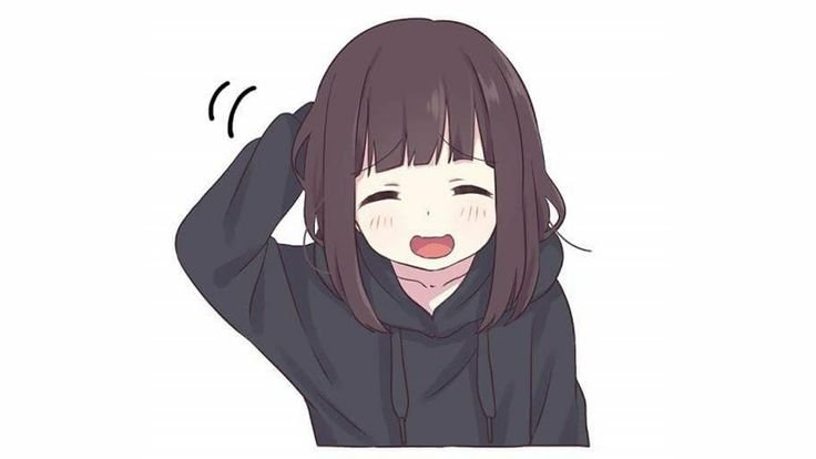 Аниме тянка пожимает плечами