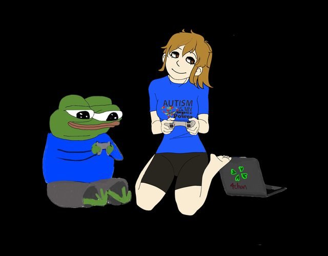 Лягушка Пепе и девушка с аутизмом