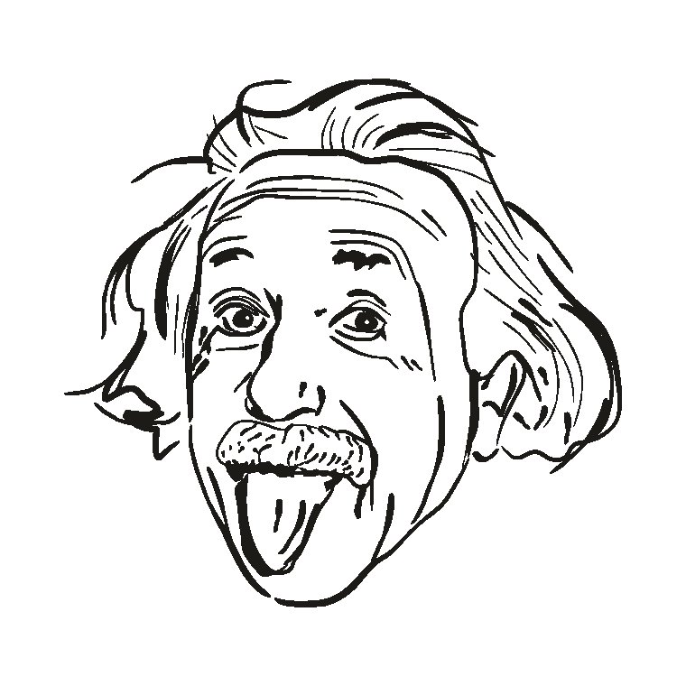 Альберт Эйнштейн рисунок