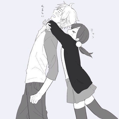 Аниме пары дерутся