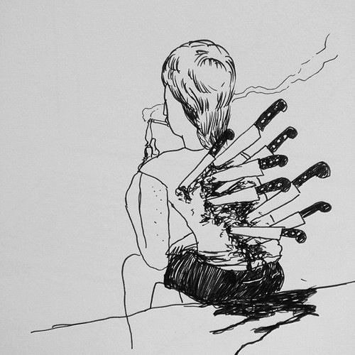 Предательство нож в спину арт