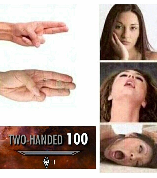 Мем два пальца три пальца девушка