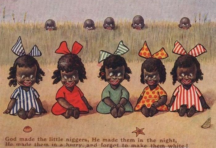 Негритенок рисунок