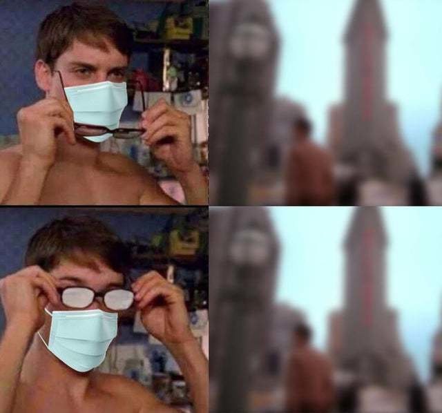 Тоби Магуайр одевает очки