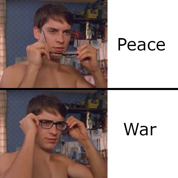 Мем человек паук очки