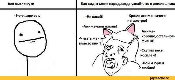Приколы про анимешников