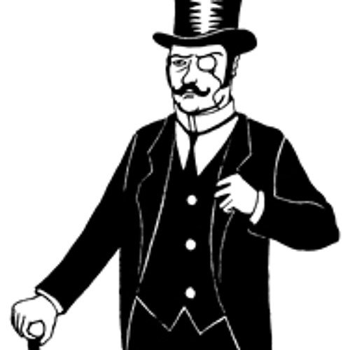 Человек в цилиндре и с моноклем