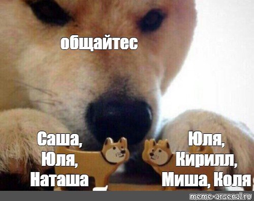 Две собачки Мем ебитесь