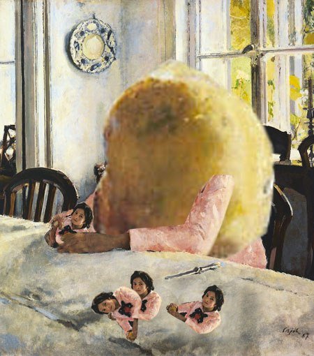 Картина персики