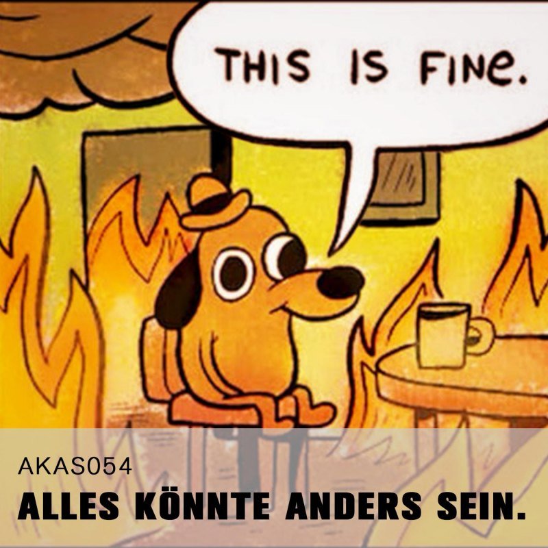 Мем собака в горящем доме