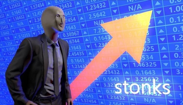 Бизнесмен Мем Stonks