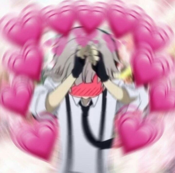 Стикеры с сердечками аниме