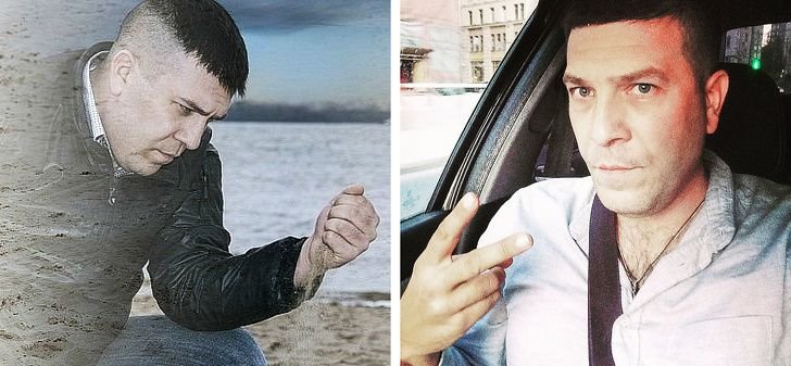 Мужик с песком