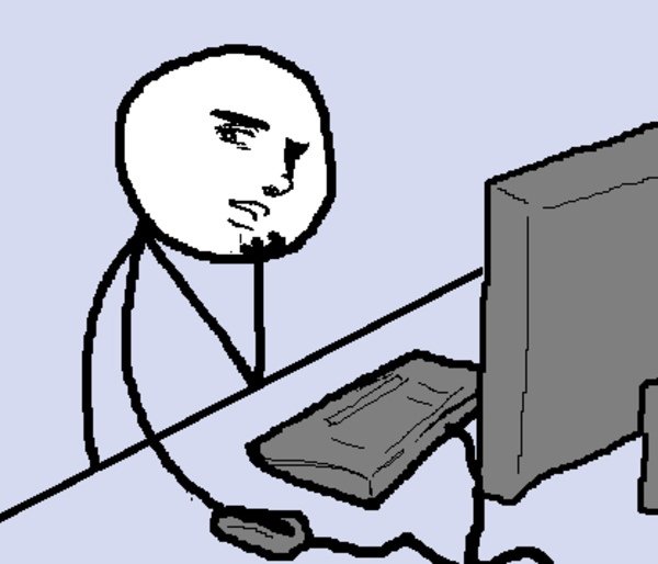 Чел у компа Мем