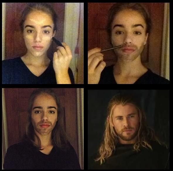 Парни с макияжем