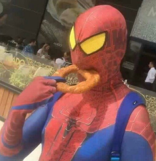 Смешной человек паук